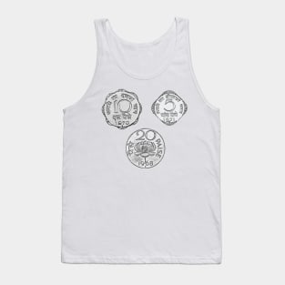 Indian Rupee 5 10 and 20 paisa Retro Vintage Tank Top